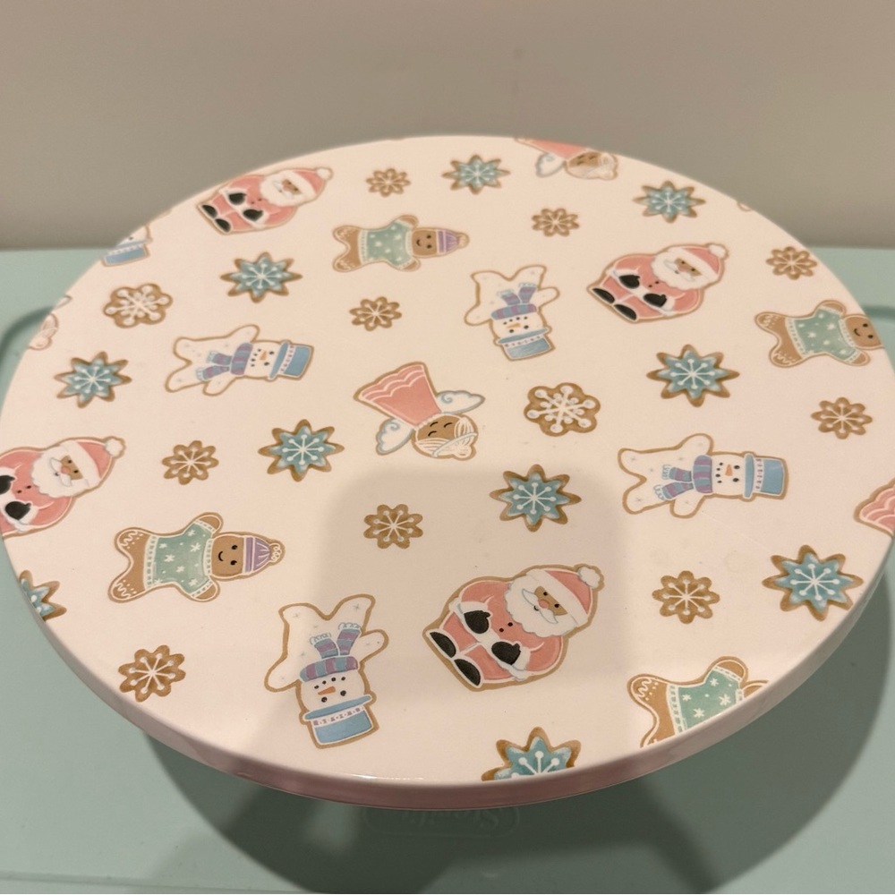 Absolutely Adorable Pastel Holiday Cake Stand- NWT